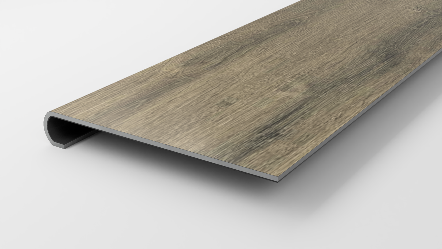 Everlife | XL Cyrus | Walnut Waves Stair Tread